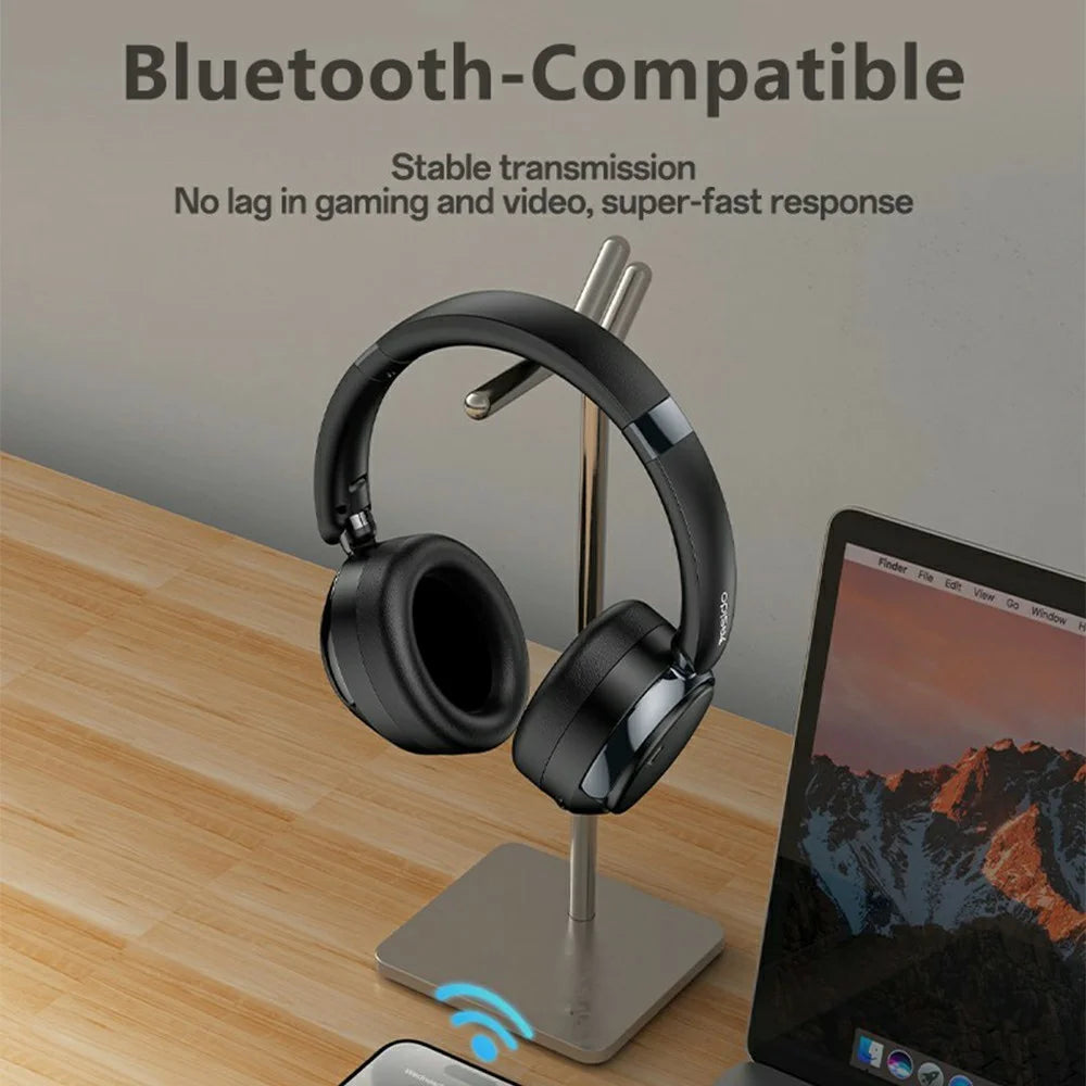 YESIDO EP11 Wireless Headphones ANC+ENC Bluetooth-Compatible Over-Ear Headset with Microphone - Black - 4