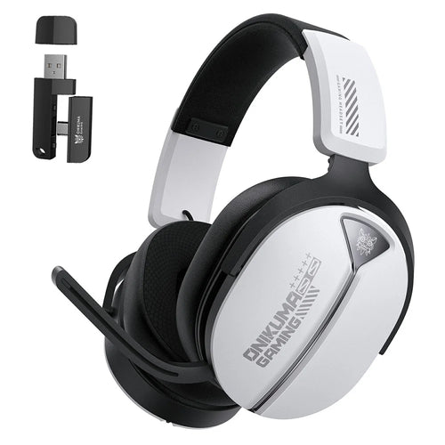 ONIKUMA GT887 Gaming Headphones with Microphone 4 Modes Wireless / Wired Over-Ear Headset - White - 1