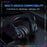 ONIKUMA X92 Gaming Headset RGB LED Wired Over Ear Headphones with Microphone For PC PS5 Gaming - Black - 5