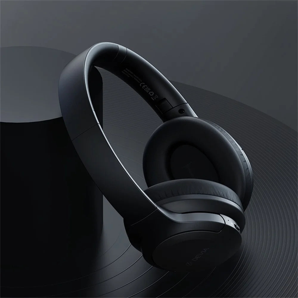 DEVIA EM203 EarBass Pro1 Bluetooth-Compatible Wireless Headphone Foldable Over Ear ANC Headset - Black - 3