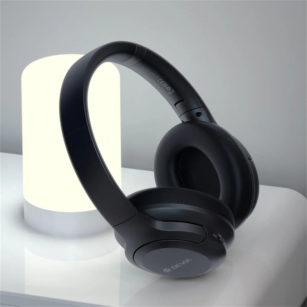 DEVIA EM203 EarBass Pro1 Bluetooth-Compatible Wireless Headphone Foldable Over Ear ANC Headset - Black - 4