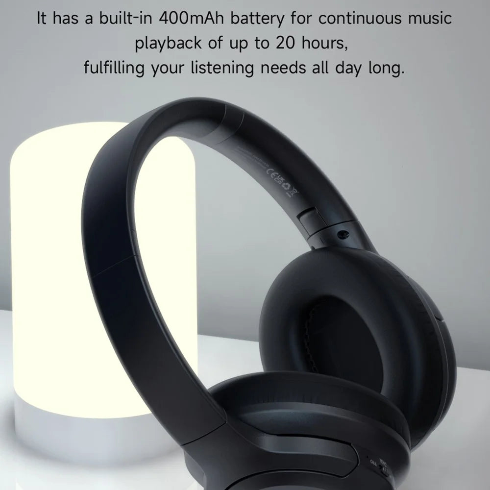 DEVIA EM203 EarBass Pro1 Bluetooth-Compatible Wireless Headphone Foldable Over Ear ANC Headset - Black - 7