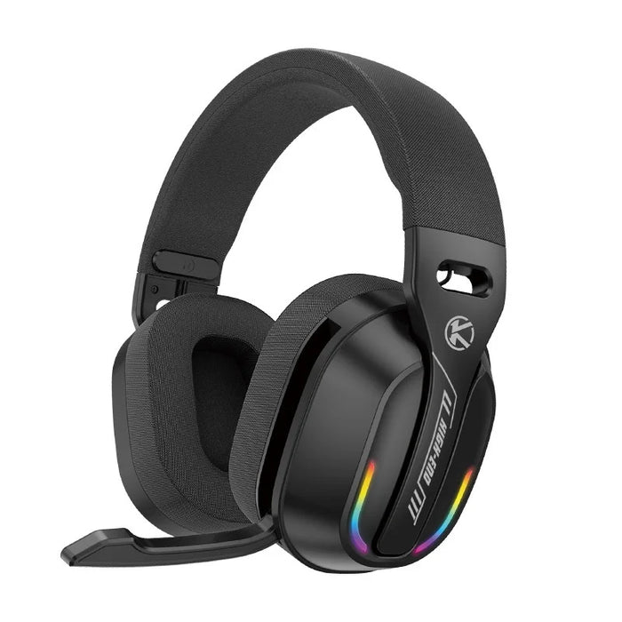 B500 Wireless Bluetooth-compatible Over Ear Headphones Deep Bass Gaming Headset with RGB Light - Black - 1