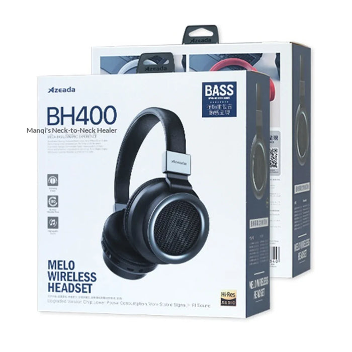 AZEADA PD-BH400 Wireless Headphones Over Ear Bluetooth-compatible 5.0 HiFi Sound Headset - Black - 7
