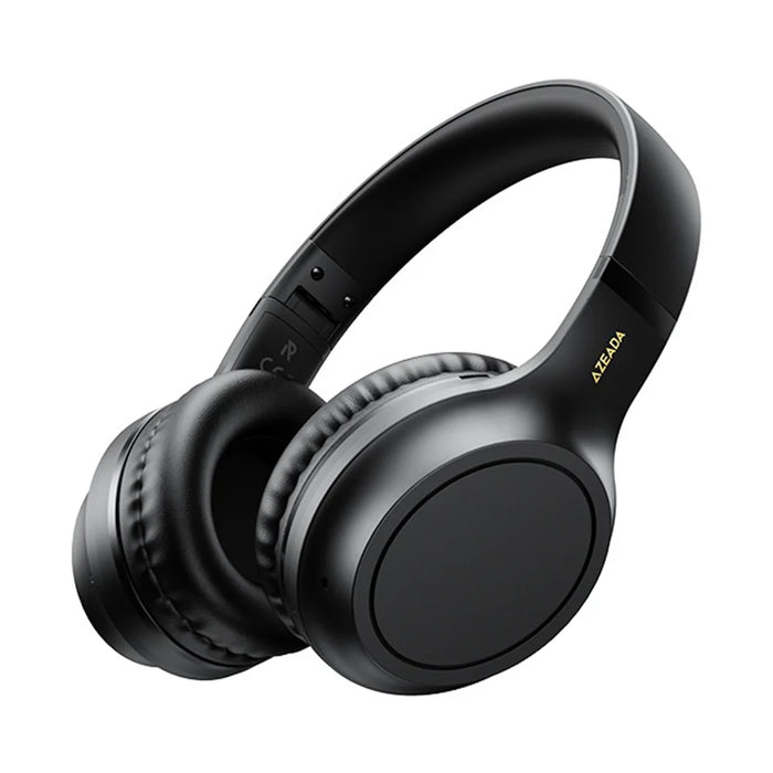 AZEADA Z-BH03 Wireless Headphones 40mm Driver Surround Sound Bluetooth-compatible 5.4 Headset - Midnight Black - 2