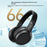 AZEADA Z-BH03 Wireless Headphones 40mm Driver Surround Sound Bluetooth-compatible 5.4 Headset - Midnight Black - 5