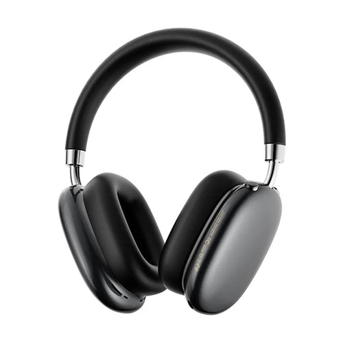 AZEADA Wireless Bluetooth-compatible Headphones 40mm Driver 70H Playtime 5.4 Metal Adjustable for Music - Black Wireless Over-Ear Headphones Az/Bh05 - 1