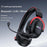 YESIDO EK07 Tri-Mode Gaming Headset Bluetooth-compatible 2.4G Wired Over Ear Headphones with Detachable Mic - Black - 2