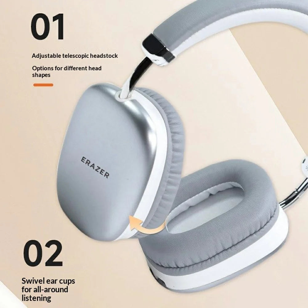 ERAZER EM-Z02 Pro Bluetooth-compatible Headphones ANC Noise Cancelling 500mAh 50H Playtime Over Ear Headset (Invested By Lenovo) - 5