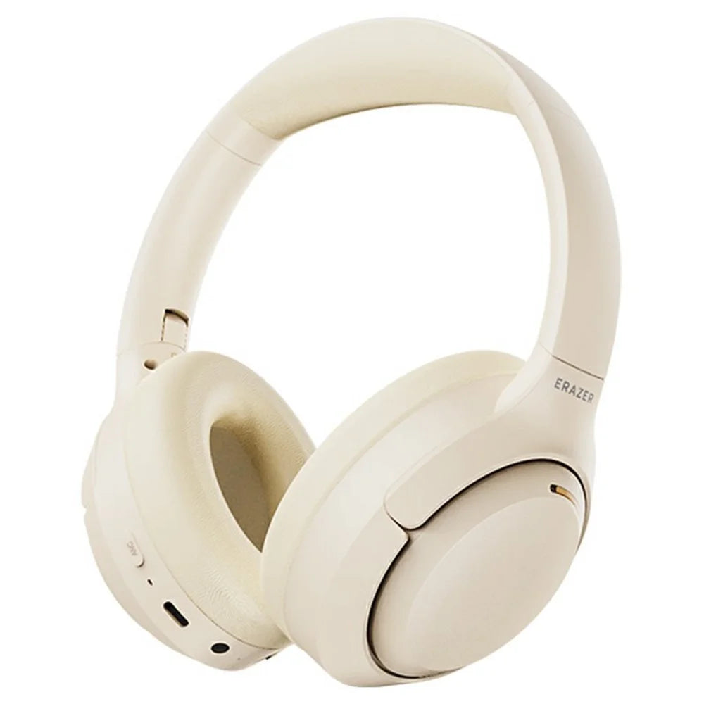 ERAZER L7 Pro Wireless Bluetooth-compatible Headphones ANC ENC Noise Cancelling Over Ear Headset for Gaming (Invested By Lenovo) - Beige - 1