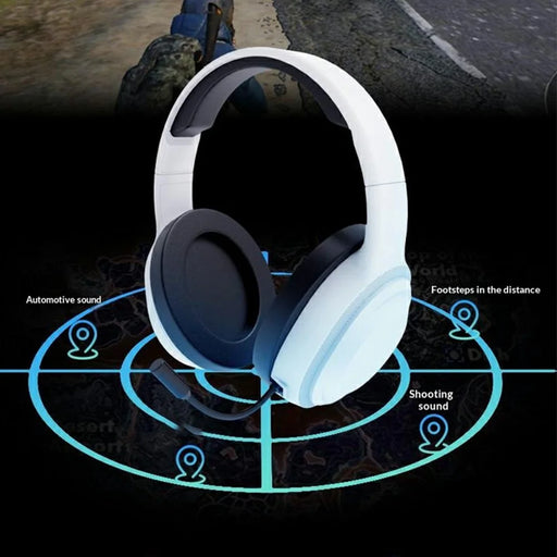 ERAZER L5 Lite Wired Gaming Headset Dual 3.5mm Connectors Over Ear Headphones for PC PS4 Xbox (Invested By Lenovo) - White - 2