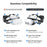 AMVR BS1 For Meta Quest 3 Rechargeable Battery Head Strap VR Headset Cooling System - White - 6
