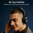 JOYROOM JR-JH3 Bluetooth-compatible Headphones Hybrid Active Noise Canceling Over-Ear Headset with 3.5mm Audio Cable - Black - 2