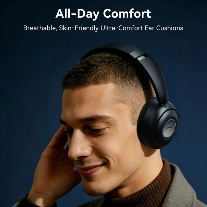 JOYROOM JR-JH3 Bluetooth-compatible Headphones Hybrid Active Noise Canceling Over-Ear Headset with 3.5mm Audio Cable - Black - 2