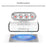 KKCOBVR i3 IR Tracking Base Station for Meta Quest 3  /  3S  /  Pro Infrared Enhancement Light 4-Level Brightness VR Accessory - Silver White - 5