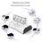 KKCOBVR i3 IR Tracking Base Station for Meta Quest 3  /  3S  /  Pro Infrared Enhancement Light 4-Level Brightness VR Accessory - Silver White - 6
