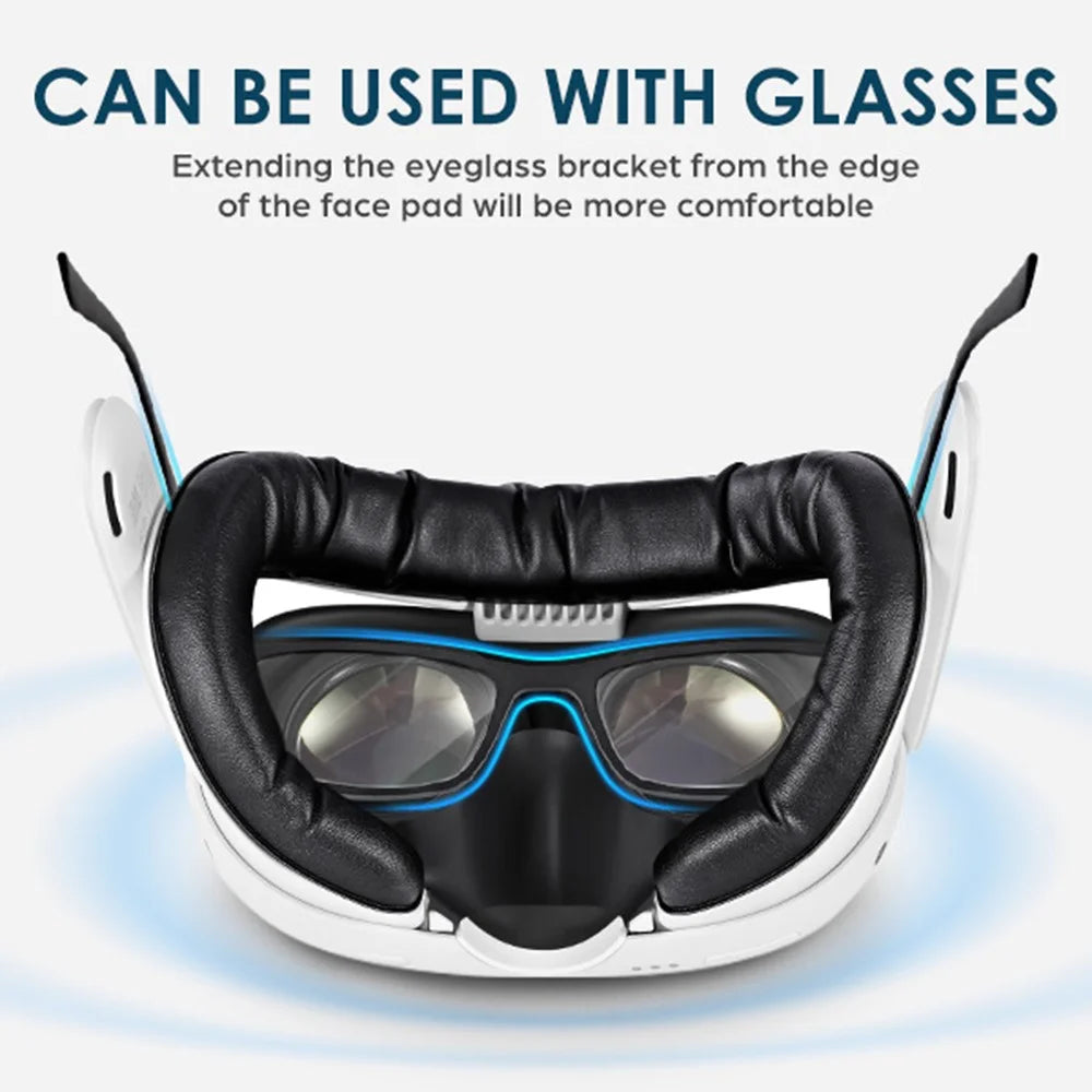 KKCOBVR K3 VR Headset Cooling Fan Mask for Meta Quest 3 Anti-Fog Ventilation Breathable Face Cover - White - 5