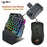 HXSJ P5+V100+A869 Gaming Keyboard Mouse Console Controller Adapter Converter Set for PS5  /  PS4  /  PS3  /  Xbox One  /  Xbox 360  /  Nintendo Switch - Black - 2