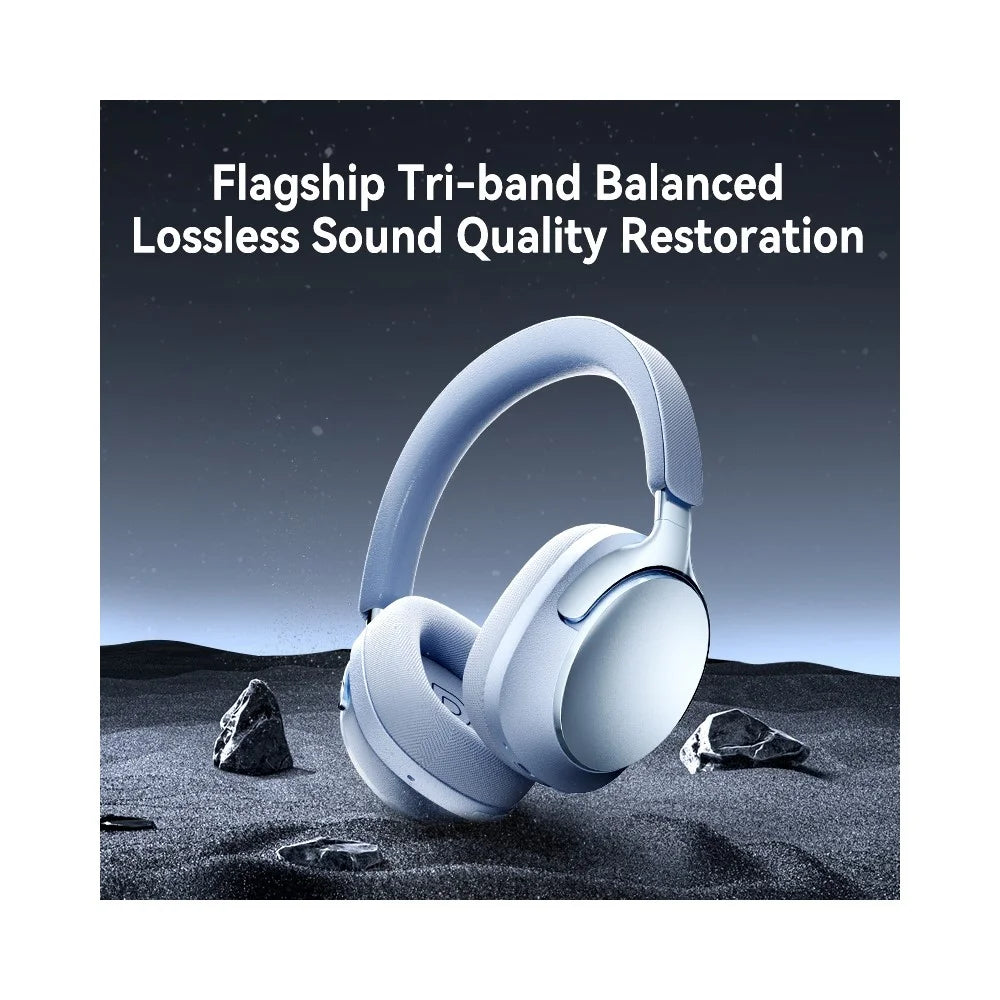 EL-GT5 Wireless Bluetooth-compatible Headphone ANC Noise Cancelling 140H Playtime Headset for Gaming Music - Blue - 2