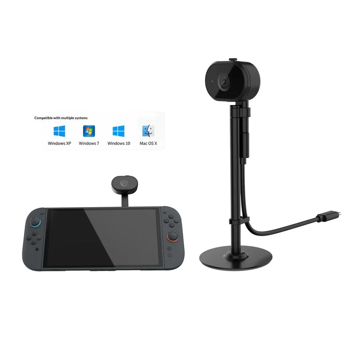 DOBE FOMIS ELECTRONICS TNS-51123 For Nintendo Switch 2 Type-C Camera 1080P 128.1 Degree Wide Angle Camera - Black - 4