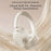 ZAODON V10 Active Noise Cancelling Headphones Bluetooth-compatible 6.0 Headset - White - 2