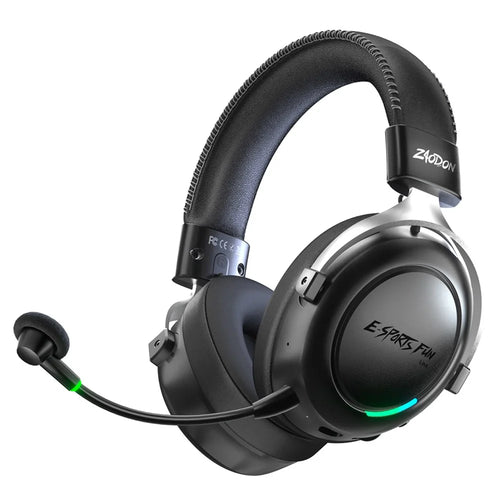 ZAODON LinX G5 Wireless Gaming Headset Bluetooth-compatible 6.0 4-Mode 7.1 Virtual Surround Sound - Black - 1