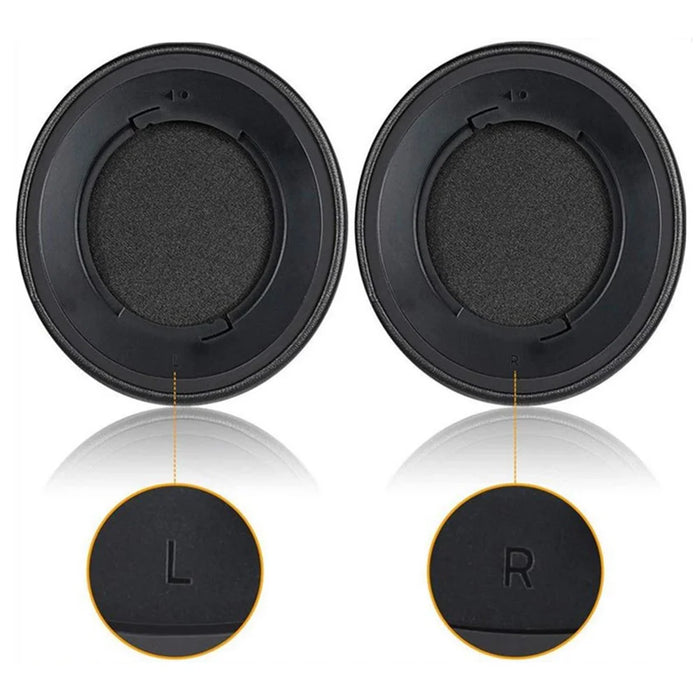 1 Pair Ear Cushions Leather+Memory Foam Ear Cushions for Razer Kraken 7.1 V2 Pro - Black - 3