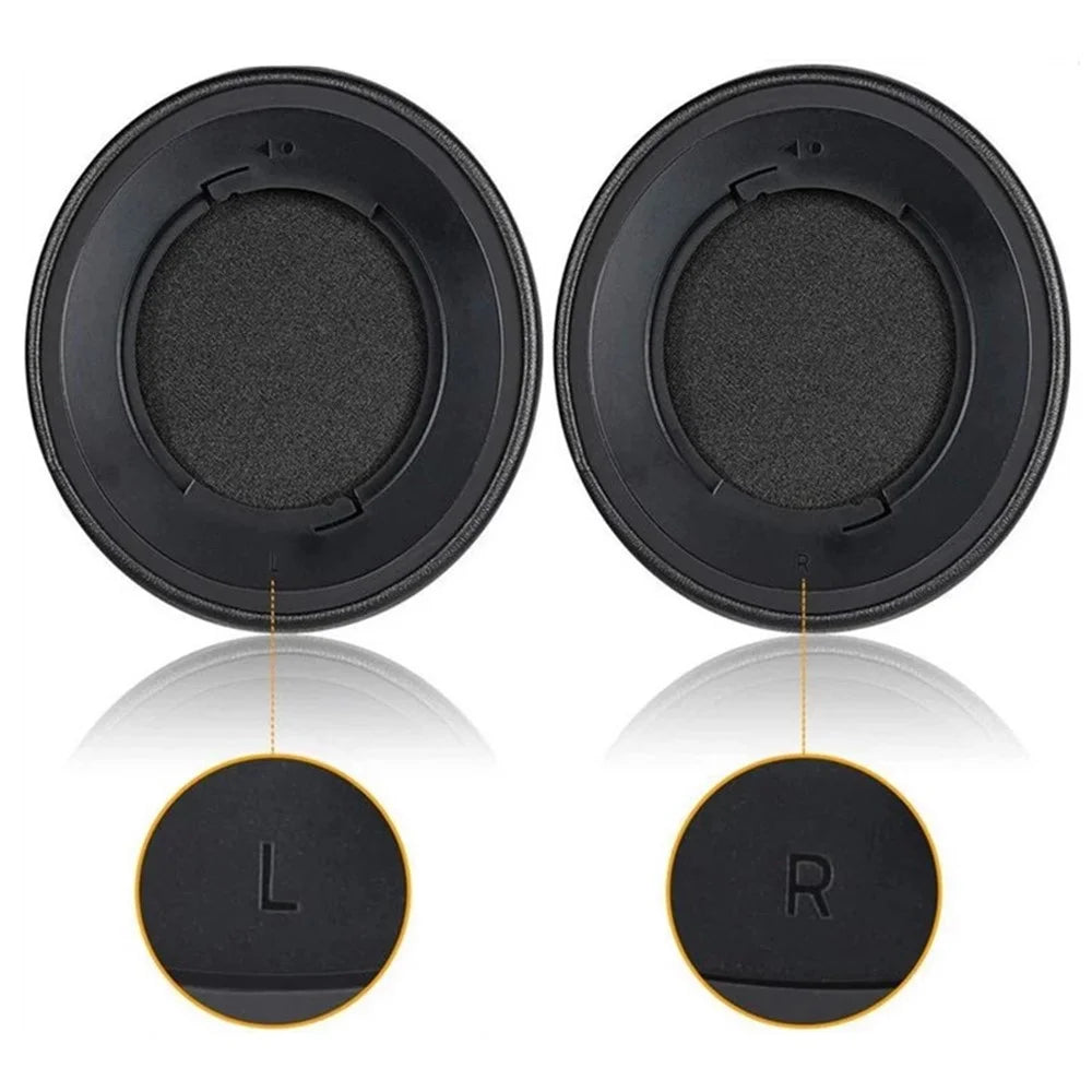 1 Pair Ear Cushions Leather+Memory Foam Ear Cushions for Razer Kraken 7.1 V2 Pro - Black - 6