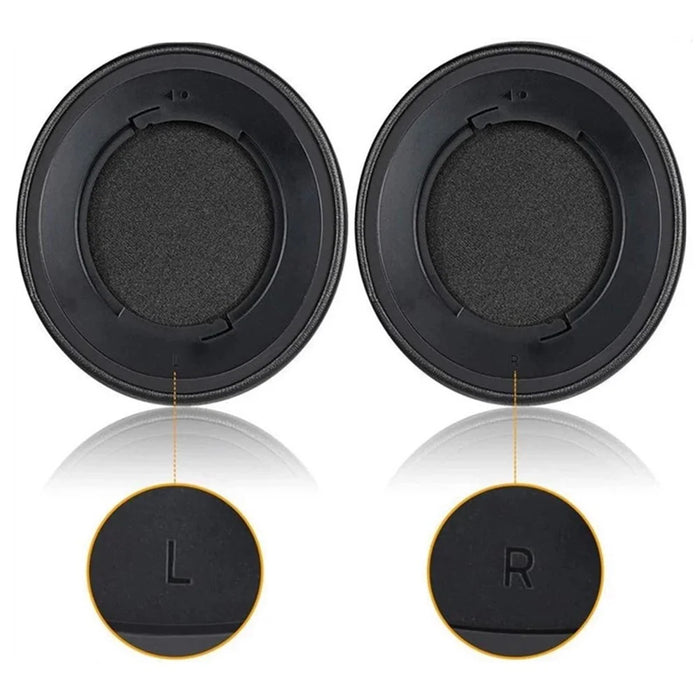 1 Pair Ear Cushions Leather+Memory Foam Ear Cushions for Razer Kraken 7.1 V2 Pro - Black - 6