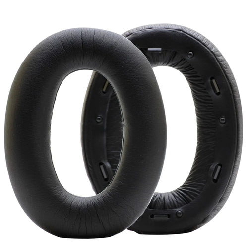 Leather Cushion Cover Foam Ear Pads for Sony WH-1000XM2 Headphones, 1 Pair - Black - 1
