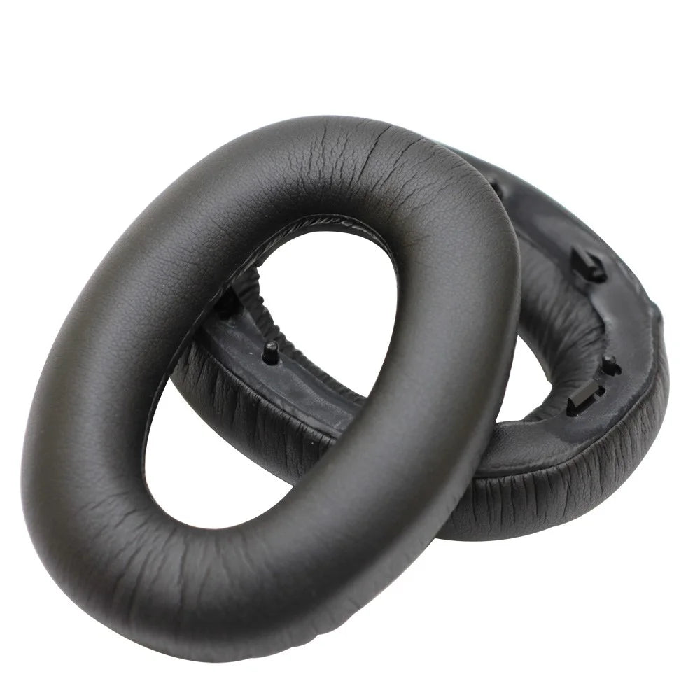 Leather Cushion Cover Foam Ear Pads for Sony WH-1000XM2 Headphones, 1 Pair - Black - 3
