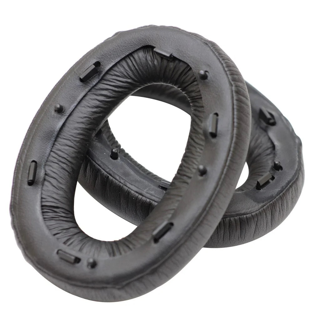 Leather Cushion Cover Foam Ear Pads for Sony WH-1000XM2 Headphones, 1 Pair - Black - 6