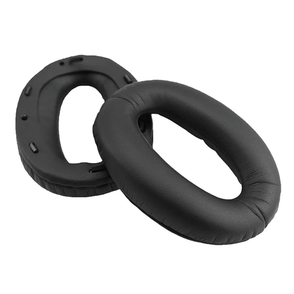 Leather Cushion Cover Foam Ear Pads for Sony WH-1000XM2 Headphones, 1 Pair - Black - 7