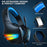 ERXUNG J6 Gaming Headset RGB Luminous Wired Control Over Ear Headphone with Microphone - Blue - 2