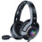 ONIKUMA K9 Cute Cat Ear Girls Gaming Headphones Head-Mounted PC Stereo Earphone Headphone with Mic LED Light - Black - 1