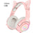 ONIKUMA K9 Cute Cat Ear Girls Gaming Headphones Head-Mounted PC Stereo Earphone Headphone with Mic LED Light - Black - 6