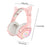 ONIKUMA K9 Cute Cat Ear Girls Gaming Headphones Head-Mounted PC Stereo Earphone Headphone with Mic LED Light - Black - 7