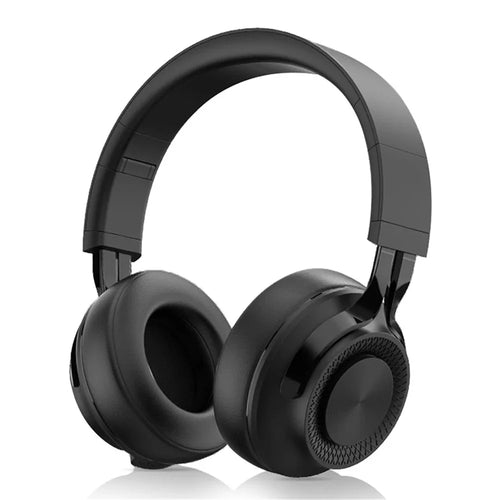 FINGERTIME P1 Foldable Bluetooth-compatible Wireless Headphone Stereo Phone PC Music Gaming Headset with Built-in Mic (CE Certificated) - Black - 1