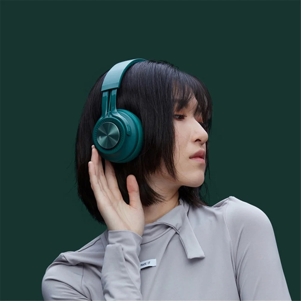 FINGERTIME P1 Foldable Bluetooth-compatible Wireless Headphone Stereo Phone PC Music Gaming Headset with Built-in Mic (CE Certificated) - Black - 2