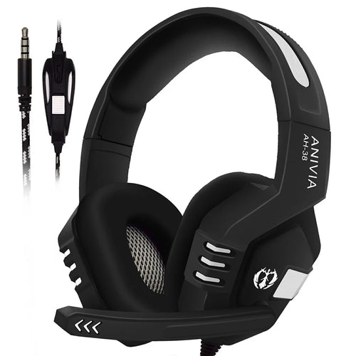 ANIVIA AH38 Head-mounted Wired Headphone Bass Stereo Computer Gaming Music Headset - 1