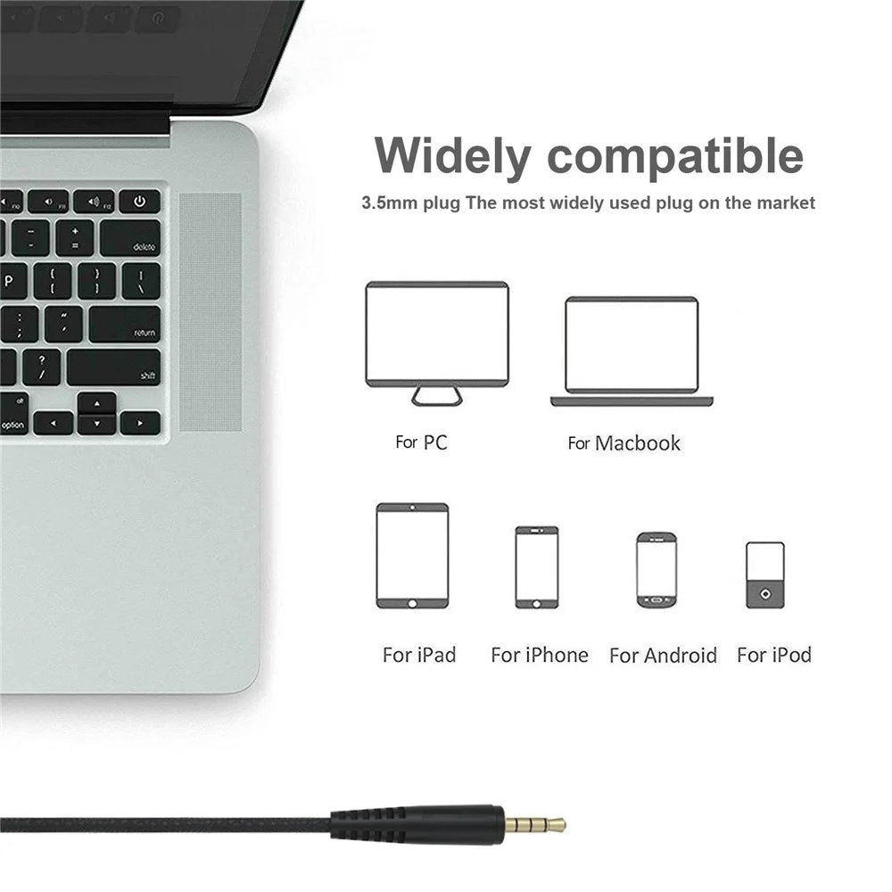 ANIVIA A9 Over-head Wired Bass Stereo Headphone Computer Gaming Music Headset with 3.5mm Audio Jack - Black - 6
