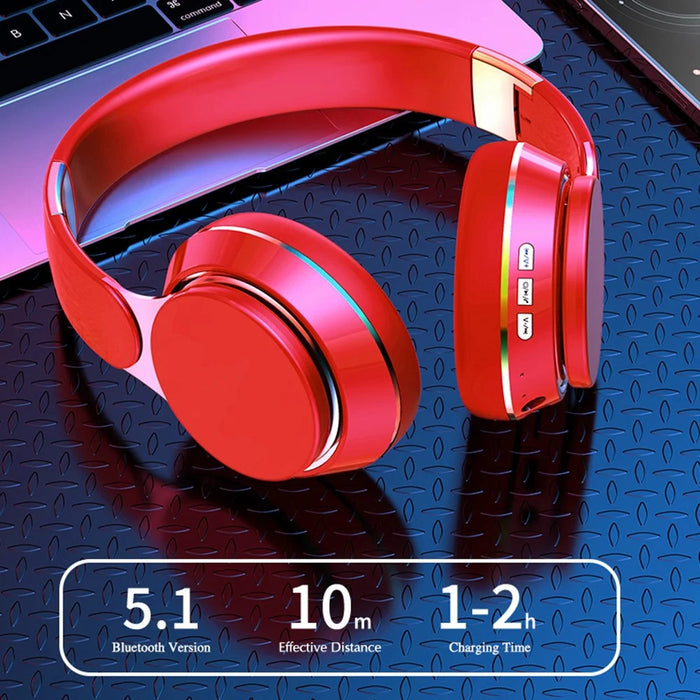 GN-25 Bass Over-head Headphone Stereo Headset Bluetooth-compatible Earphone with 40mm Vibrating Diaphragm and 3.5mm Audio Jack - Black - 3