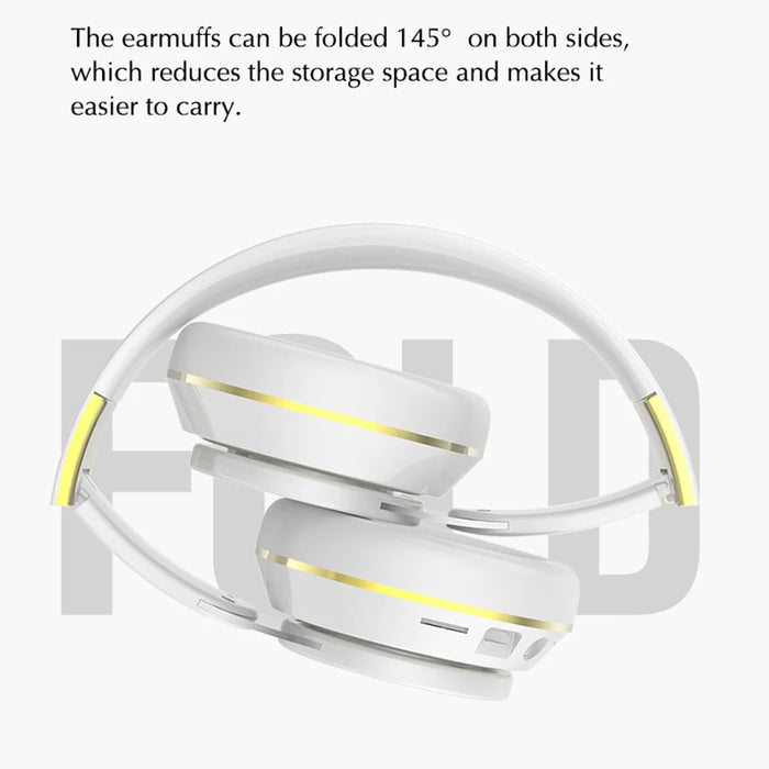 GN-25 Bass Over-head Headphone Stereo Headset Bluetooth-compatible Earphone with 40mm Vibrating Diaphragm and 3.5mm Audio Jack - Black - 5