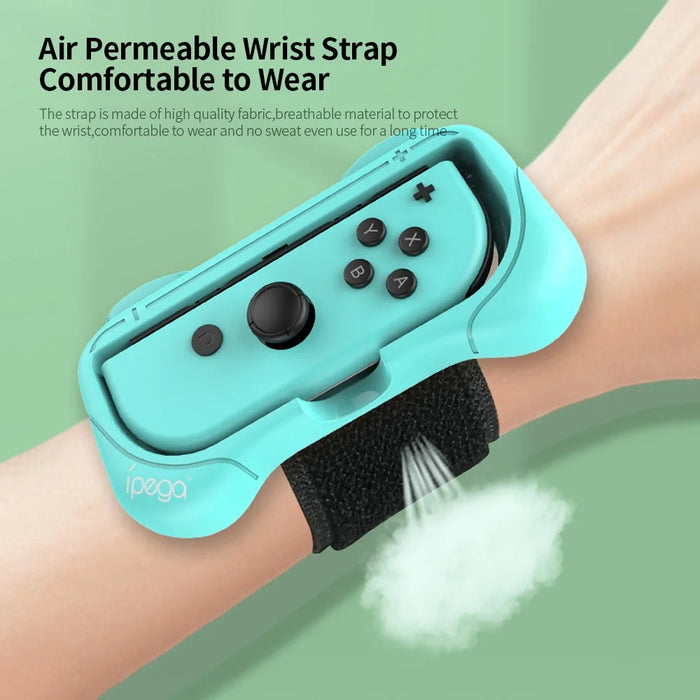 IPEGA PG-SW055 Breathable Wristband Adjustable Anti-slip Wrist Straps for Nintendo Switch Joy-Con Dance Games - 4