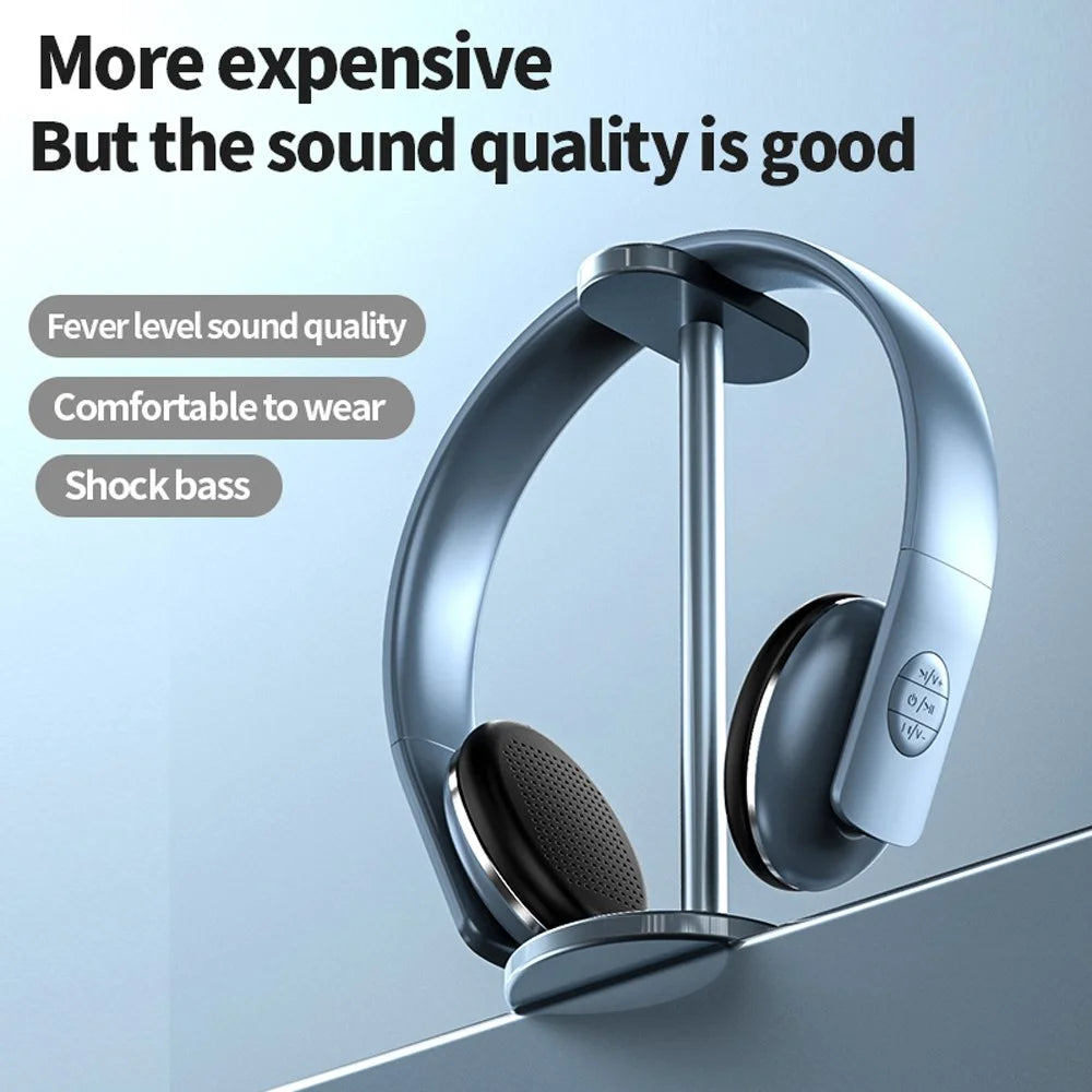 A50 Bass Stereo Wireless Headphone HIFI USB Fast Charging Bluetooth-compatible FM  Microphone Earphone Headset (CE Certificated) - Black - 2