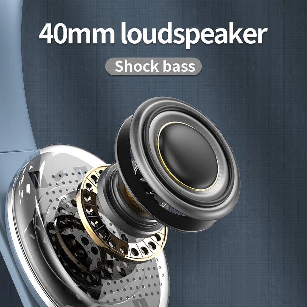 A50 Bass Stereo Wireless Headphone HIFI USB Fast Charging Bluetooth-compatible FM  Microphone Earphone Headset (CE Certificated) - Black - 3