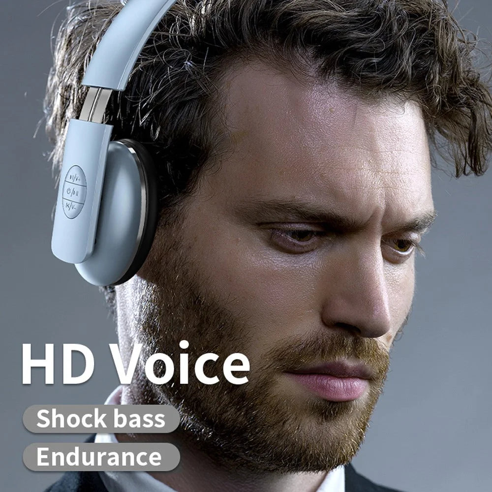 A50 Bass Stereo Wireless Headphone HIFI USB Fast Charging Bluetooth-compatible FM  Microphone Earphone Headset (CE Certificated) - Black - 4