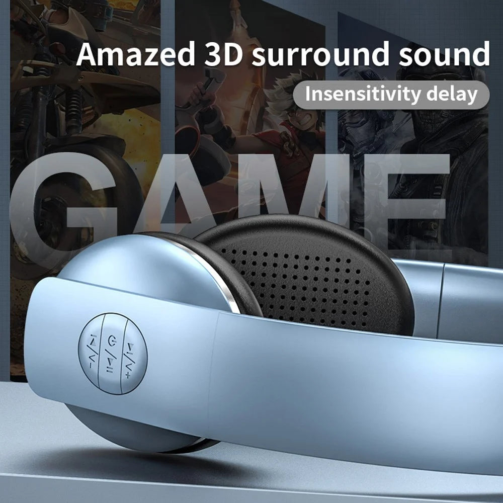 A50 Bass Stereo Wireless Headphone HIFI USB Fast Charging Bluetooth-compatible FM  Microphone Earphone Headset (CE Certificated) - Black - 5