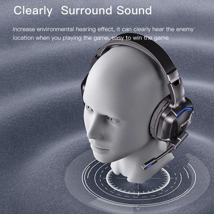 YESIDO EK01 Stereo Sound Gaming Headset Headphone with Microphone and LED Light Design - 3