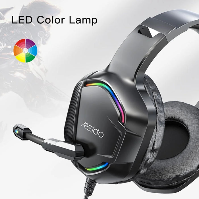 YESIDO EK01 Stereo Sound Gaming Headset Headphone with Microphone and LED Light Design - 7